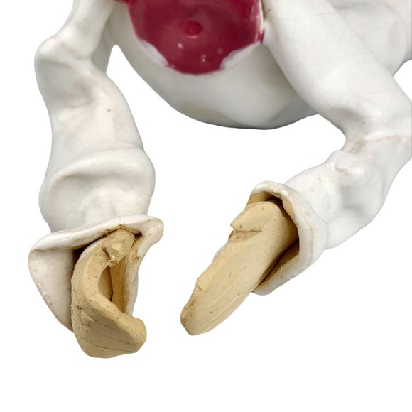 Vtg Studio Art Pottery Clown Sculpture Figurine Whimsical Artist Signed OOAK - Picture 6 of 16